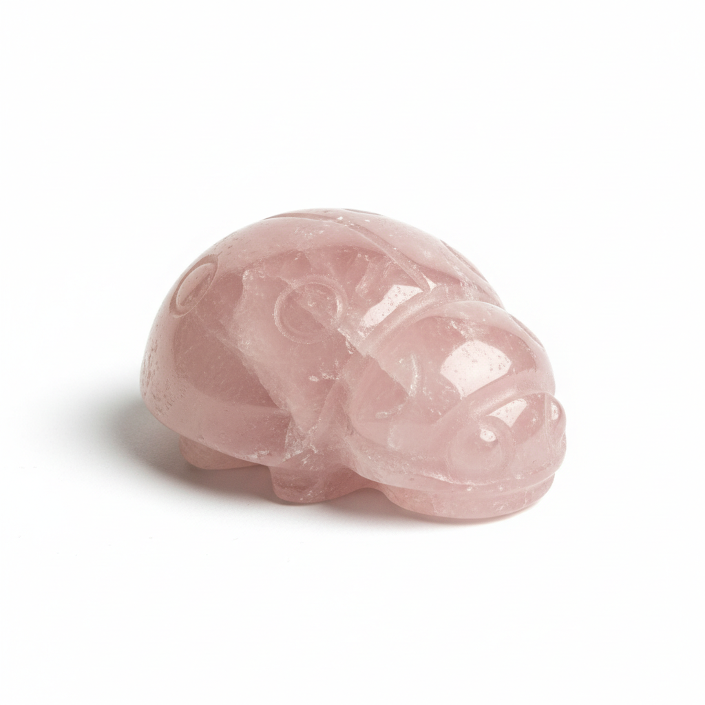 Joaninha Pedra Quartzo Rosa